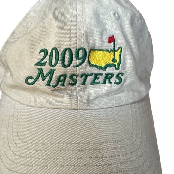 2009 Masters Tournament Hats Black & White Adjustable Strap American Needle Cott - Picture 3 of 7